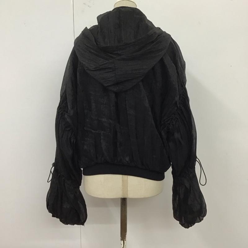 ザラ ZARA ジャケット、上着 ジャンパー、ブルゾン M 無地 黒 / ブラック /  レディース USED 古着 中古 10121251