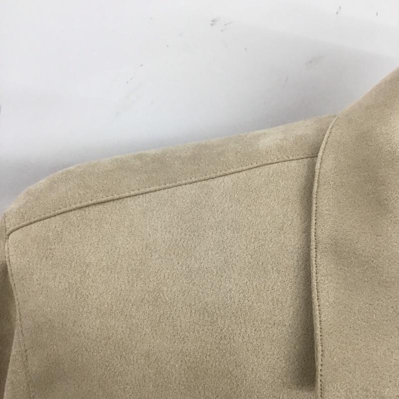 ナノユニバース nano・universe ジャケット、上着 ジャンパー、ブルゾン 668-4212210 フェイクスウェードストレッチシャツブルゾン M 無地 グレージュ / グレージュ /  メンズ USED 古着 中古 10123203