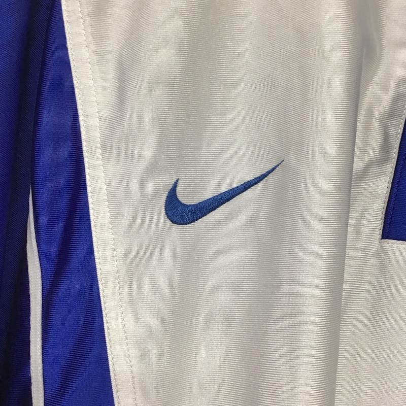 ナイキ NIKE カットソー 半袖 半袖カットソー ヘンリーネック スポーツウェア 90s XL ロゴ、文字 青 / ブルー / X 灰 / グレー /  メンズ USED 古着 中古 10141859