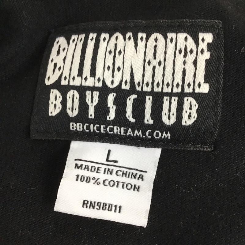 ビリオネア・ボーイズ・クラブ BILLIONAIRE BOYS CLUB カットソー 長袖 長袖カットソー プリントカットソー クルーネック L プリント 黒 / ブラック /  メンズ USED 古着 中古 10132683
