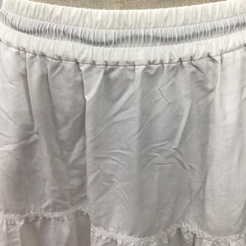 エコアルフ ECOALF スカート ロングスカート 45S01-181-01 アクティブスカート フレア S 無地 白 / ホワイト /  レディース USED 古着 中古 10108558