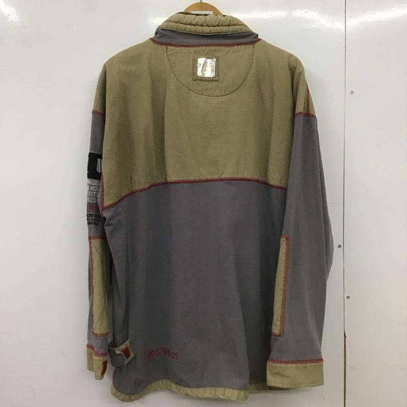 エコーアンリミテッド ECKOUNLTD トレーナー 長袖 長袖トレーナー スウェット スタンドネック プルオーバー M ロゴ、文字 灰 / グレー /  メンズ USED 古着 中古 10148681