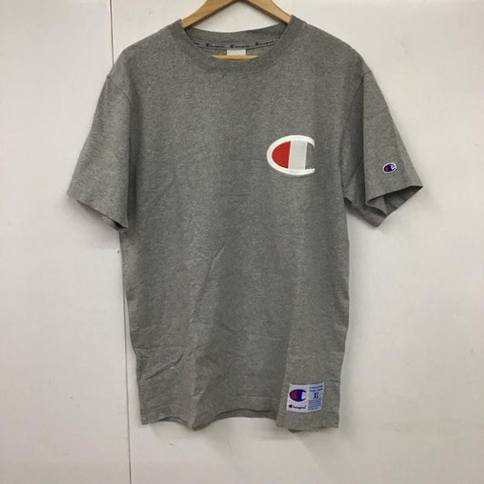 チャンピオン Campion Tシャツ 半袖 C3-F3621 ビッグロゴ Tシャツ XL ロゴ、文字 灰 / グレー /  メンズ USED 古着 中古 10131358
