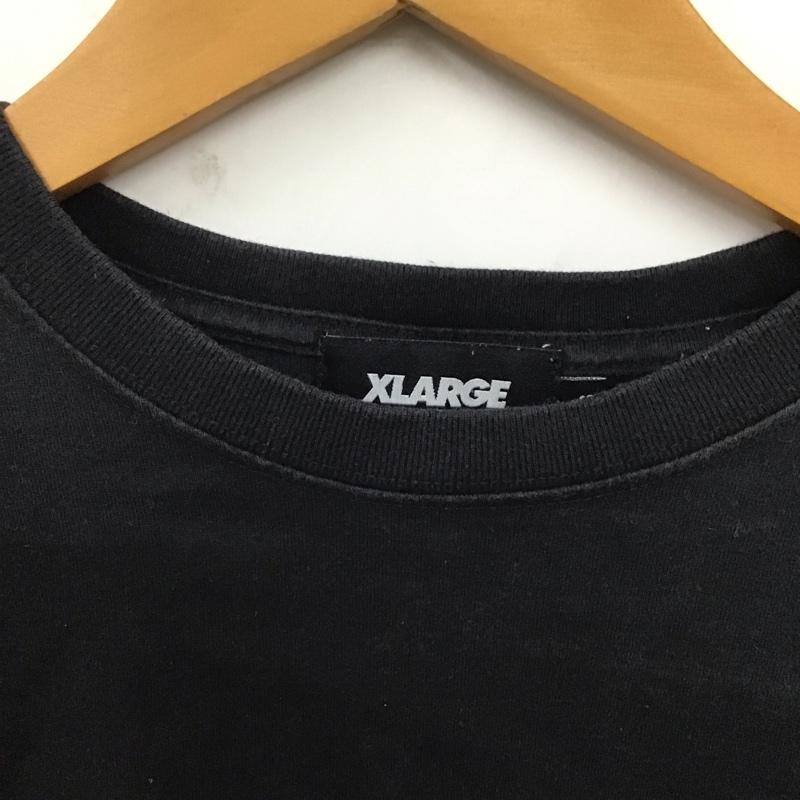 エクストララージ XLARGE Tシャツ 半袖 半袖カットソー プリントTシャツ クルーネックカットソー S プリント 黒 / ブラック /  メンズ USED 古着 中古 10128733
