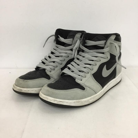 ナイキ NIKE スニーカー スニーカー 55588-035 AIR JORDAN 1 RETRO HIGH OG 27.5cm 27.5cm ロゴ、文字 黒 / ブラック / X 灰 / グレー /  メンズ USED 古着 中古 10149891