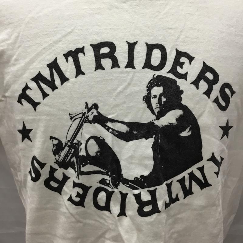 ティーエムティー TMT Tシャツ 半袖 半袖カットソー プリントTシャツ クルーネックカットソー L プリント 白 / ホワイト /  メンズ USED 古着 中古 10116023