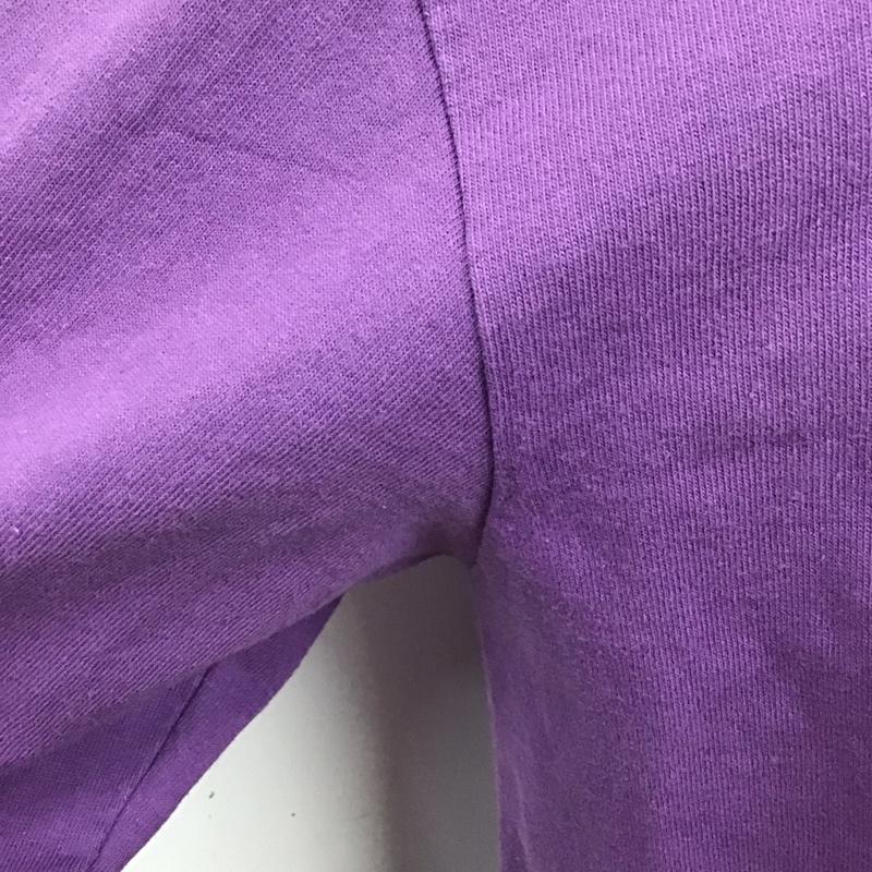 チャンピオン Champion カットソー 長袖 長袖カットソー クルーネックカットソー ロングスリーブカットソー プリントTシャツ M 無地 紫 / パープル /  メンズ USED 古着 中古 10124192