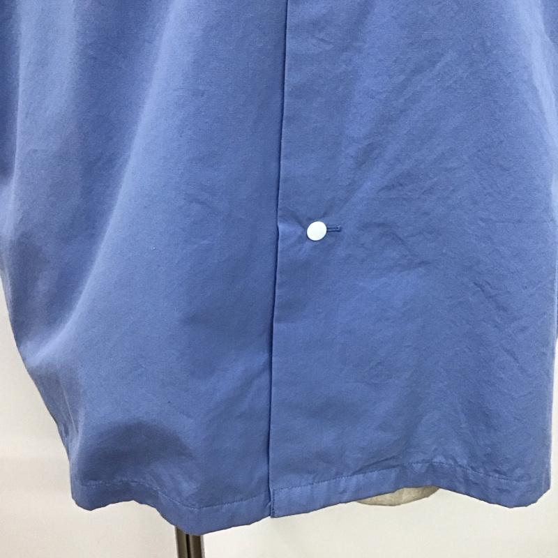ナナミカ nanamica シャツ、ブラウス 半袖 半袖シャツ 無地シャツ ポケットシャツ L 無地 青 / ブルー /  メンズ USED 古着 中古 10125475