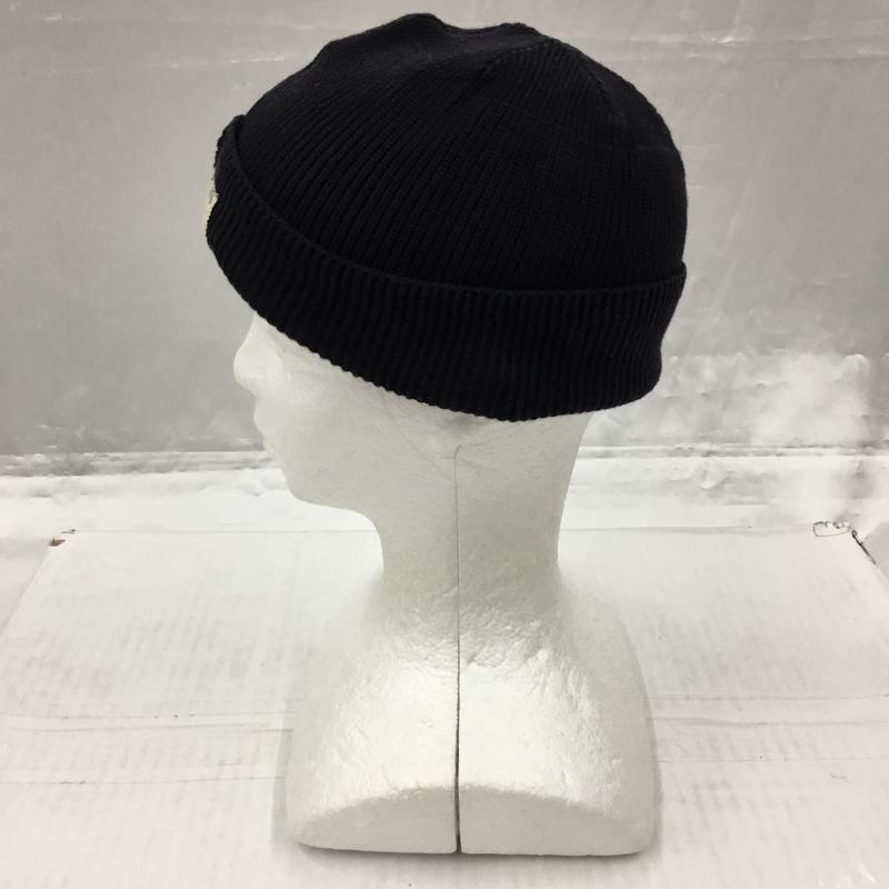 テンダーロイン TENDERLOIN 帽子 ニット帽 ビーニー ロゴ、文字 紺 / ネイビー /  メンズ USED 古着 中古 10106008
