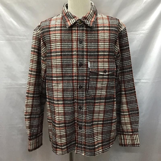 バンクスジャーナル BANKS JOURNAL シャツ、ブラウス 長袖 L チェック 黒 / ブラック / X オフホワイト / オフホワイト / X 赤 / レッド /  メンズ USED 古着 中古 10121203