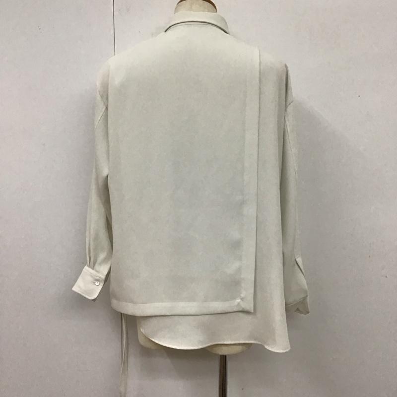 クルニ CULLNI シャツ、ブラウス 長袖 22-SS-062 長袖シャツ ジップアップシャツ 前開きシャツ 1 無地 白 / ホワイト /  メンズ USED 古着 中古 10117122