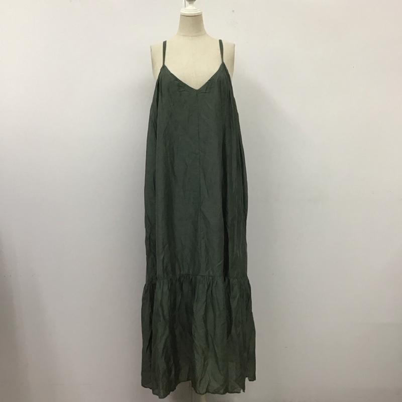 アントマリーズ Aunt Marie s ワンピース ロングスカート AMIZI082001 キャミワンピース M 無地 緑 / グリーン /  レディース USED 古着 中古 10114026