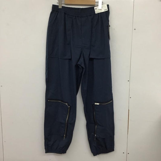 ジーユー GU パンツ ワークパンツ、ペインターパンツ 321-333494 ボトム ワイドパンツ カジュアルパンツ L 無地 紺 / ネイビー /  メンズ USED 古着 中古 10133166
