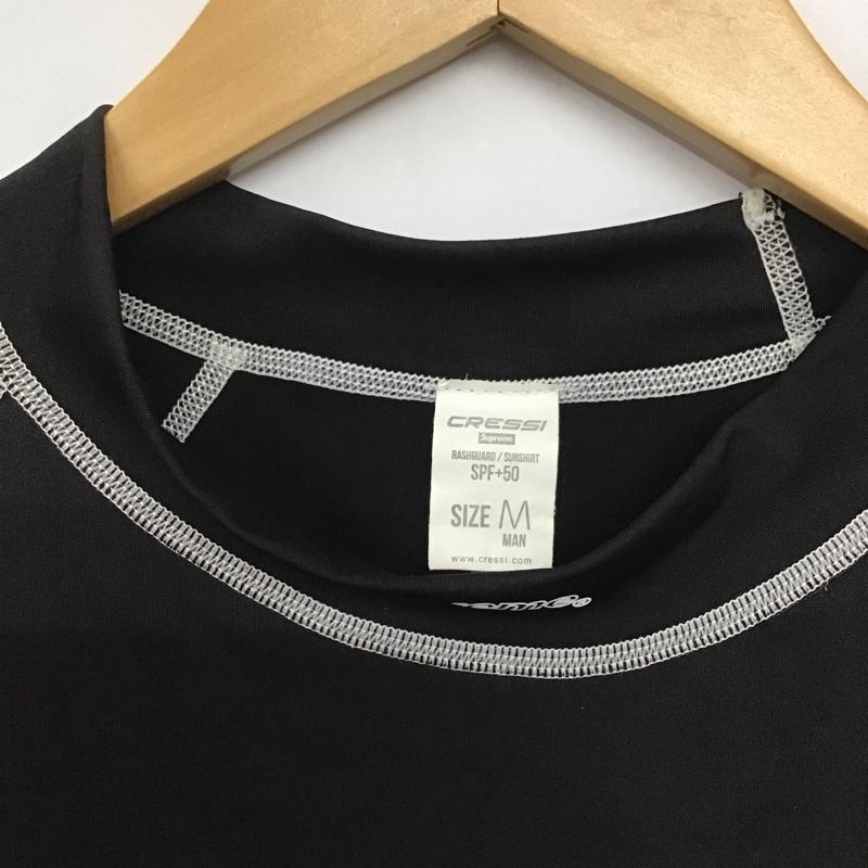 シュプリーム Supreme カットソー 半袖 21ss CressiRashGuardblack アンダーウェア M ロゴ、文字 黒 / ブラック /  メンズ USED 古着 中古 10143119