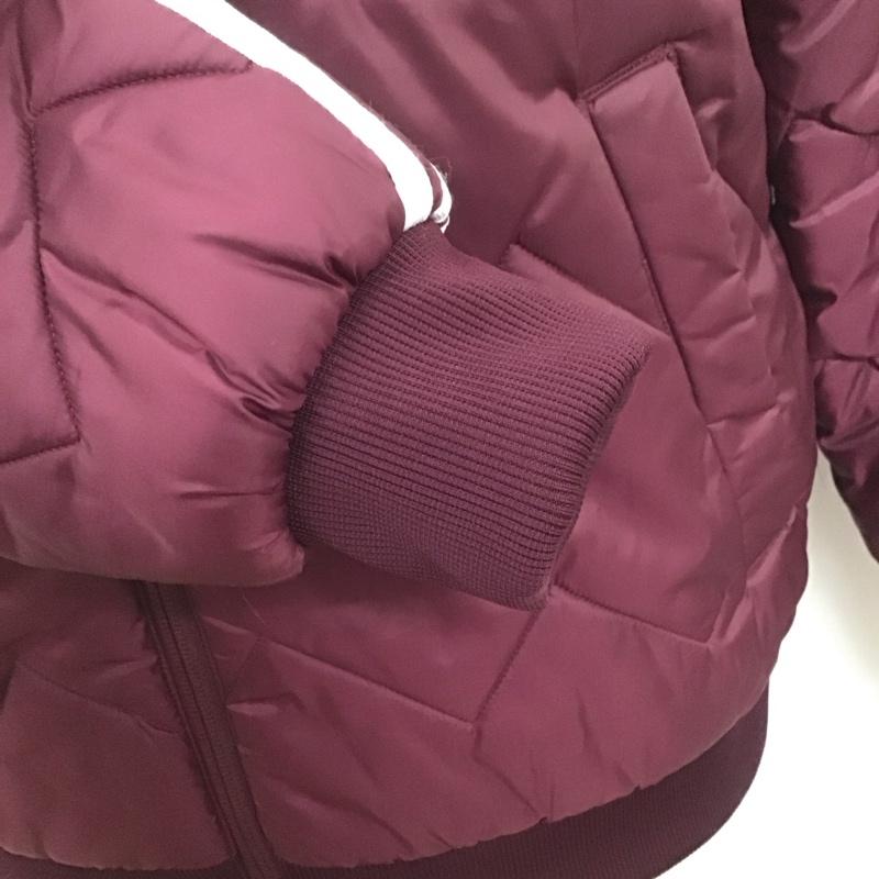 アディダス adidas ジャケット、上着 ジャケット、ブレザー dh5014 キルティング中綿ブルゾン ジップアップジャケット アウター L ロゴ、文字 えんじ / ワインレッド /  メンズ USED 古着 中古 10108488