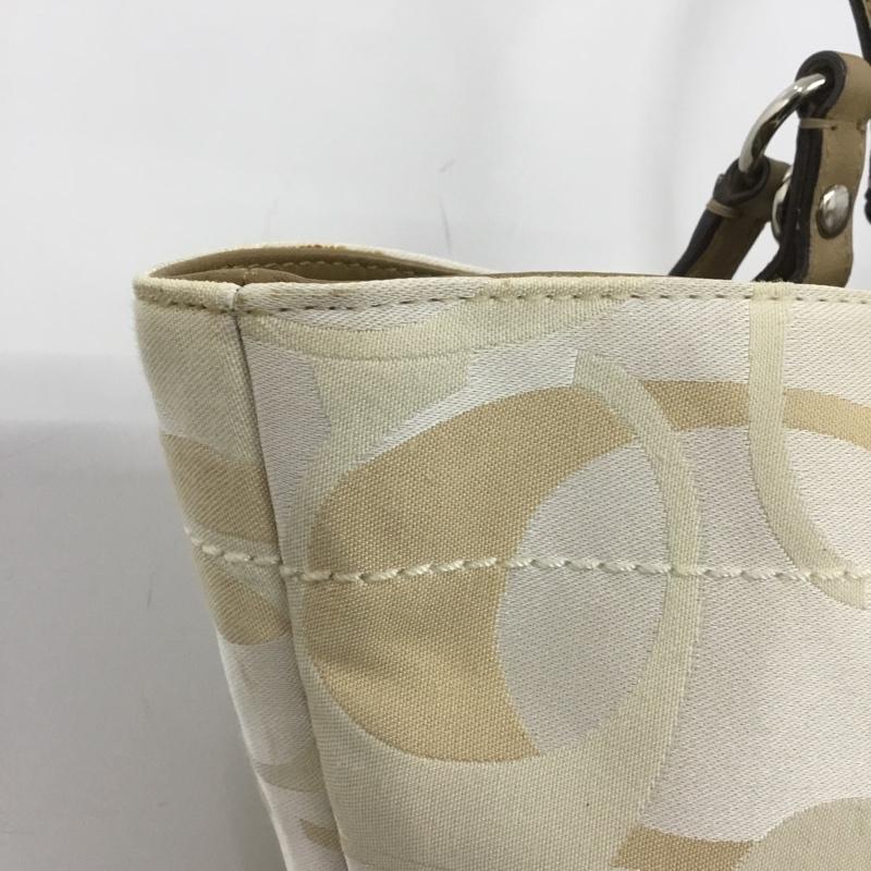 コーチ COACH トートバッグ トートバッグ F16911 シグネチャー 総柄 ベージュ / ベージュ / X 茶 / ブラウン /  レディース USED 古着 中古 10142816