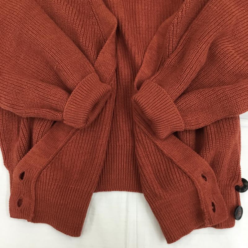 マウジー MOUSSY カーディガン 長袖 010BSH70-1380 FREE 無地 橙 / オレンジ /  レディース USED 古着 中古 10142859