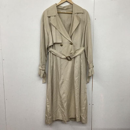 ページボーイ PAGEBOY ジャケット、上着 ジャケット、ブレザー ロングコート カラージャケット アウター トレンチ S 無地 ベージュ / ベージュ /  レディース USED 古着 中古 10143580