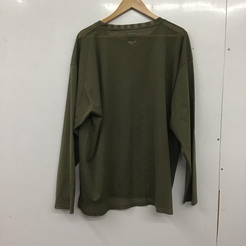 サウスツーウェストエイト South2 West8 カットソー 長袖 長袖カットソー クルーネックカットソー シースルーカットソー M 無地 カーキ / カーキ /  メンズ USED 古着 中古 10139549