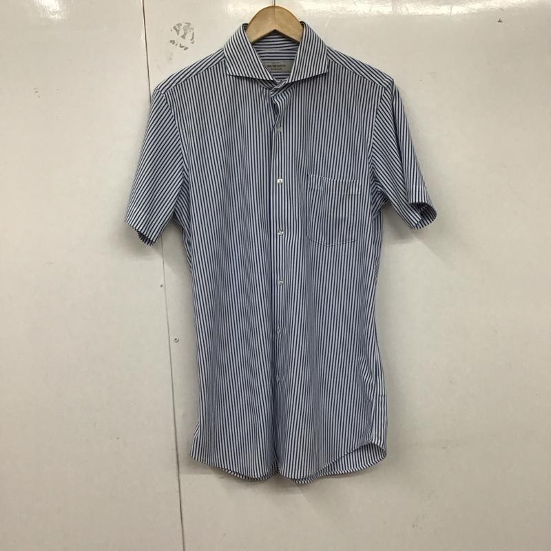 グリーンレーベルリラクシング green label relaxing シャツ、ブラウス 半袖 半袖シャツ ストライプシャツ カラーシャツ ストライプ 白 / ホワイト / X 青 / ブルー /  メンズ USED 古着 中古 10130008