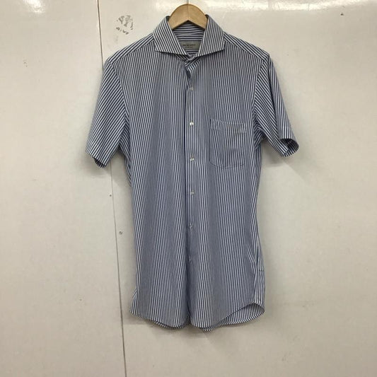 グリーンレーベルリラクシング green label relaxing シャツ、ブラウス 半袖 半袖シャツ ストライプシャツ カラーシャツ ストライプ 白 / ホワイト / X 青 / ブルー /  メンズ USED 古着 中古 10130008