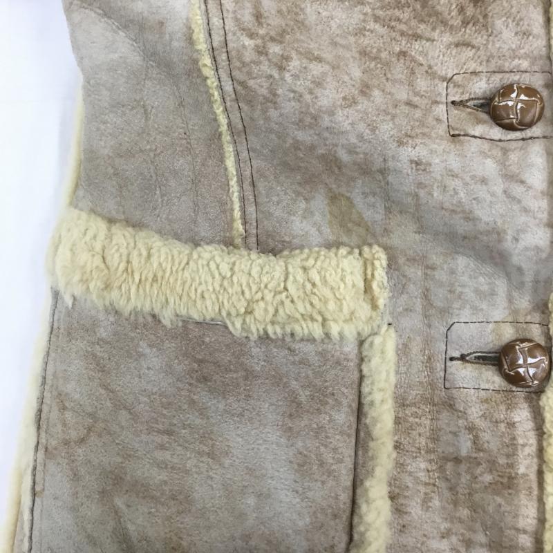 ショット Shott コート 毛皮、ファー ムートンランチコート　70 s 無地 ベージュ / ベージュ /  メンズ USED 古着 中古 10141438