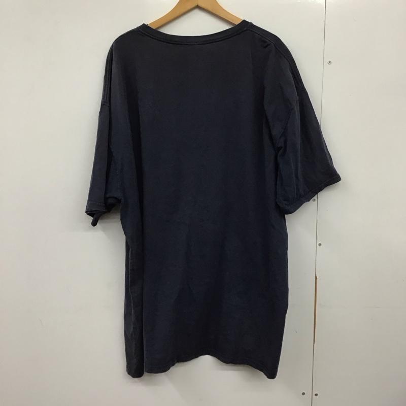 カーハート Carhartt Tシャツ 半袖 半袖カットソー プリントTシャツ クルーネックカットソー XXL ロゴ、文字 紺 / ネイビー /  メンズ USED 古着 中古 10150343