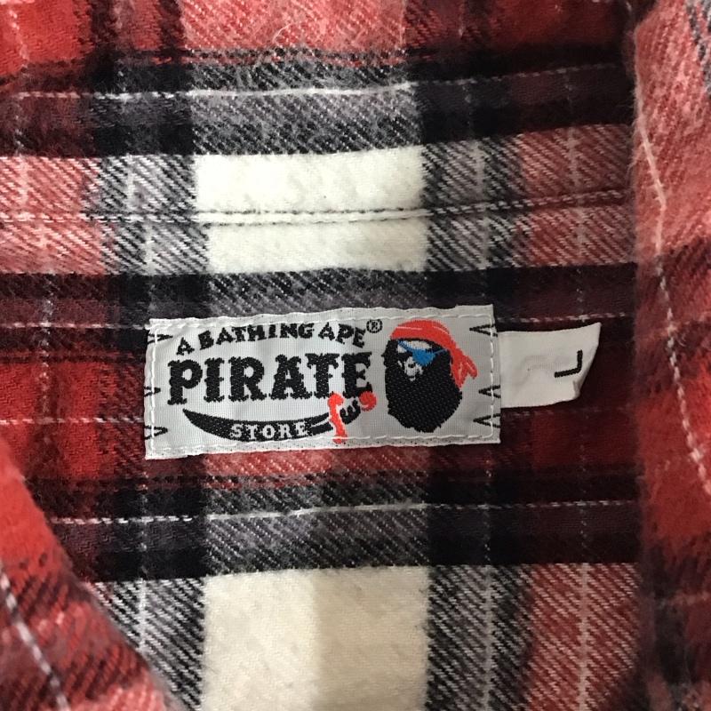 アベイシングエイプ A BATHING APE シャツ、ブラウス 長袖 長袖シャツ カラーシャツ ポケットシャツ 長袖カットソー チェックシャツ L チェック マルチカラー / マルチカラー /  メンズ USED 古着 中古 10109787