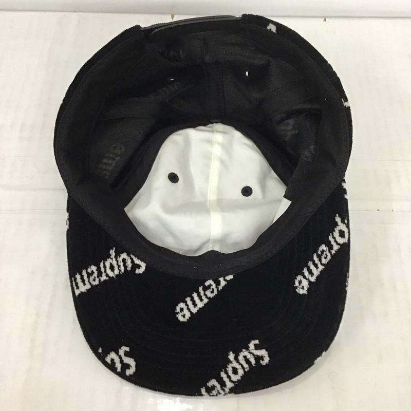 シュプリーム Supreme 帽子 キャップ Velour Diagonal Logo 6Panel 総柄 黒 / ブラック /  メンズ USED 古着 中古 10111528