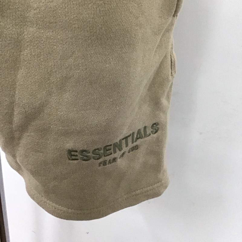 エッセンシャルズ ESSENTIALS パンツ ショートパンツ スウェットパンツ カジュアルパンツ ジャージ ワイドパンツ S ロゴ、文字 ベージュ / ベージュ /  メンズ USED 古着 中古 10112126