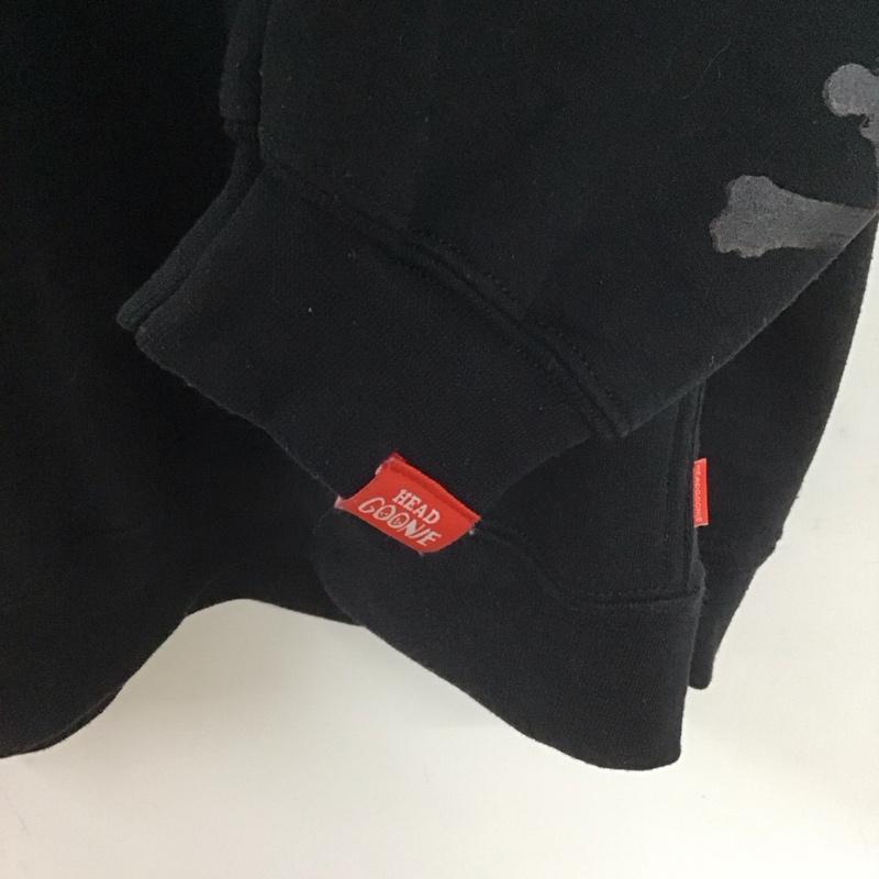 ヘッドグーニー HEADGOONIE パーカー 長袖 長袖パーカー プルオーバーパーカー スウェット XL ロゴ、文字 黒 / ブラック /  メンズ USED 古着 中古 10149104