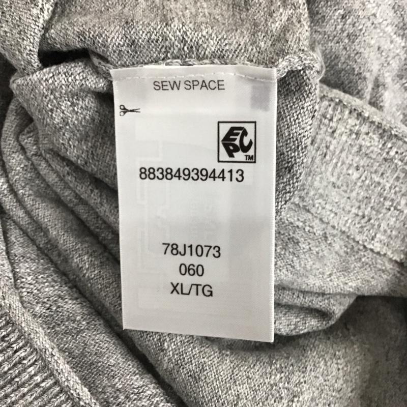 トミーヒルフィガー TOMMY HILFIGER ニット、セーター 長袖 XL 無地 灰 / グレー /  メンズ USED 古着 中古 10128562