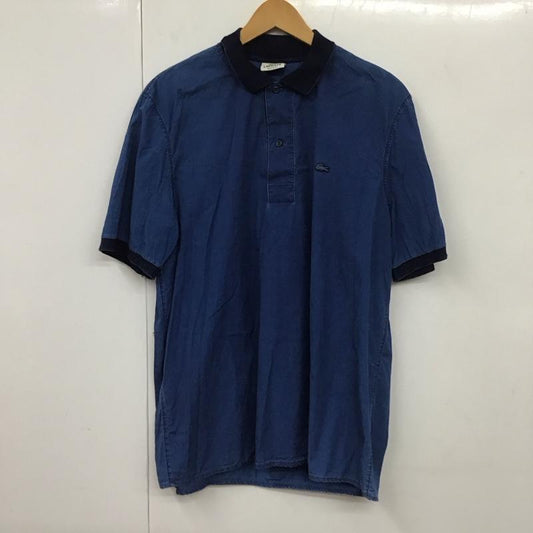 ラコステ LACOSTE ポロシャツ 半袖 5 無地 インディゴ / インディゴ /  メンズ USED 古着 中古 10130759