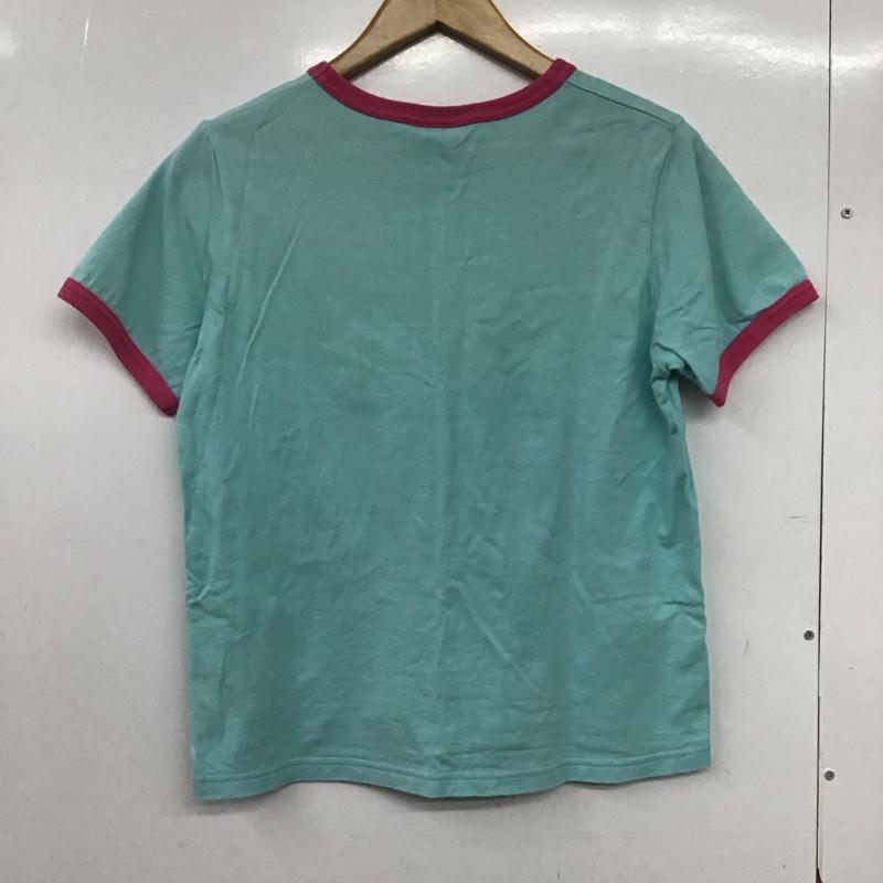 エックスガール X-girl Tシャツ 半袖 2 プリント 水色 / ライトブルー /  レディース USED 古着 中古 10146757