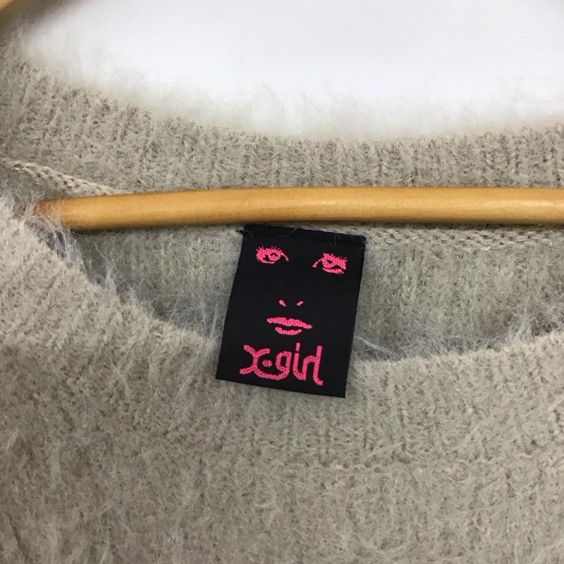 エックスガール X-girl ニット、セーター 長袖 1 無地 ベージュ / ベージュ /  レディース USED 古着 中古 10142747