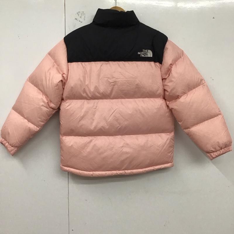 ザノースフェイス THE NORTH FACE ジャケット、上着 ダウンジャケット nj1dp53u 1996ECONUPTSEDOWNJACKET ジップアップジャケット アウター 160cm ロゴ、文字 黒 / ブラック / X 桃 / ピンク /  ボーイズ USED 古着 中古 10125123