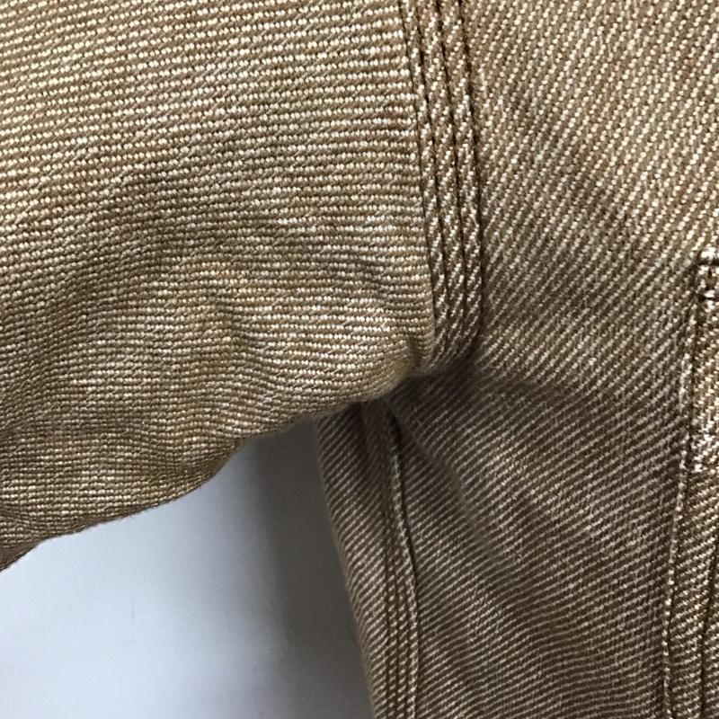 ヒューストン HOUSTON シャツ、ブラウス 長袖 長袖シャツ カラーシャツ ポケットシャツ 長袖カットソー M 無地 茶 / ブラウン /  メンズ USED 古着 中古 10122961