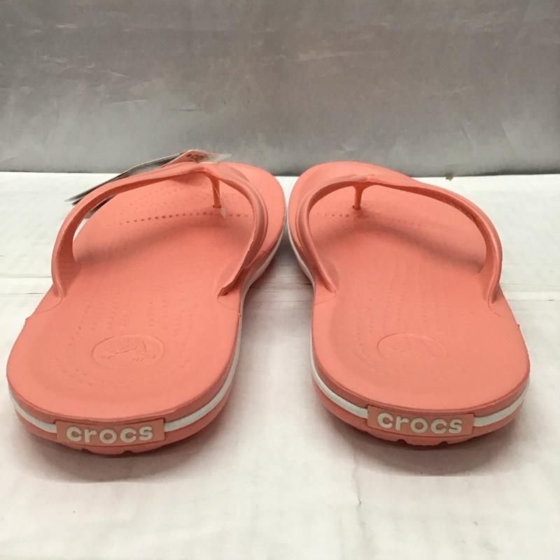 クロックス crocs サンダル サンダル 11033-6KP Crocband Flip 25cm ビーチサンダル 25.0cm 無地 桃 / ピンク /  メンズ USED 古着 中古 10134181