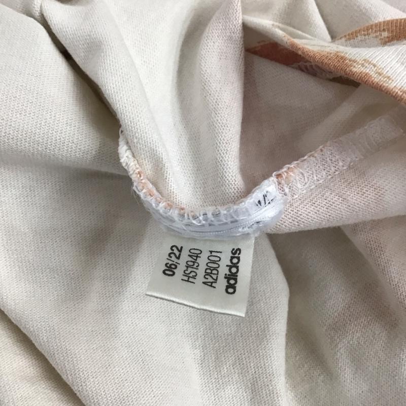アディダス adidas Tシャツ 半袖 HS1940 タイダイ ロゴ、文字 ベージュ / ベージュ / X 茶 / ブラウン /  メンズ USED 古着 中古 10129169