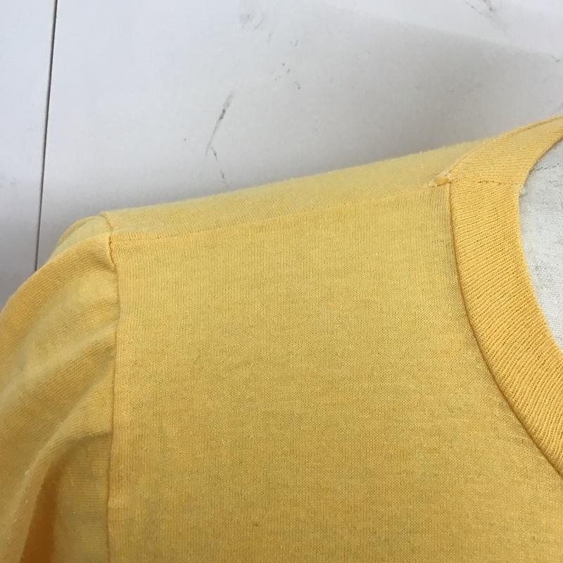 古着 USED Tシャツ 半袖 半袖カットソー プリントTシャツ クルーネックカットソー S プリント 黄 / イエロー /  メンズ USED 古着 中古 10124009