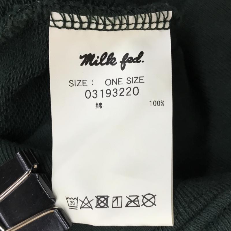 ミルクフェド MILKFED. パーカー 長袖 FREE ロゴ、文字 緑 / グリーン /  レディース USED 古着 中古 10138267