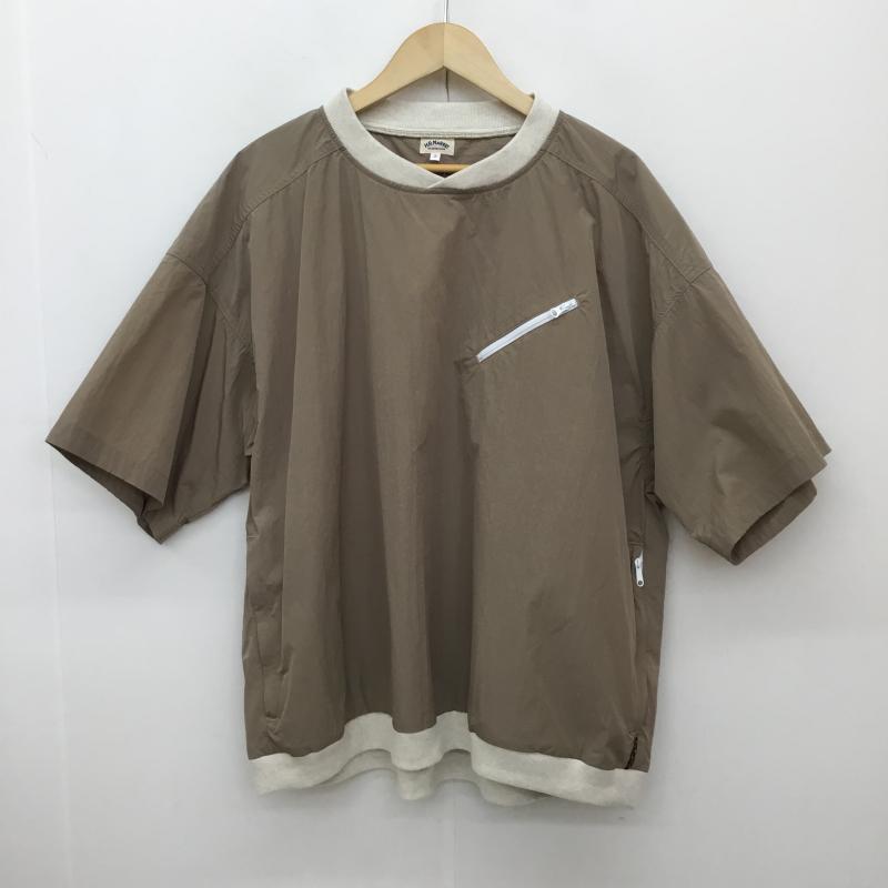 ハリウッドランチマーケット H.R MARKET カットソー 半袖 ハリウッドランチマーケット　ナイロンTシャツ 3 無地 茶 / ブラウン / X ベージュ / ベージュ /  メンズ USED 古着 中古 10125398