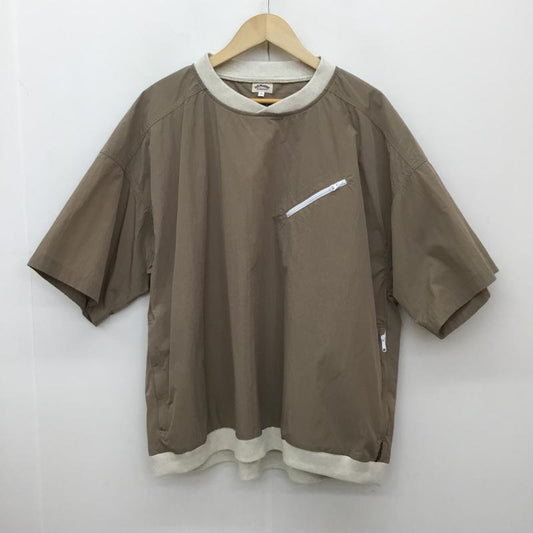 ハリウッドランチマーケット H.R MARKET カットソー 半袖 ハリウッドランチマーケット　ナイロンTシャツ 3 無地 茶 / ブラウン / X ベージュ / ベージュ /  メンズ USED 古着 中古 10125398