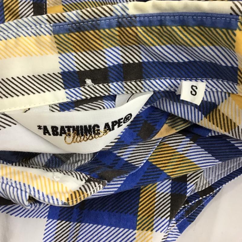 アベイシングエイプ A BATHING APE シャツ、ブラウス 半袖 S チェック マルチカラー / マルチカラー /  メンズ USED 古着 中古 10121854