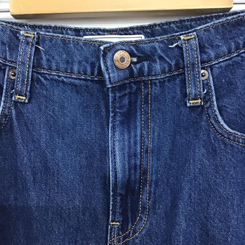 ギャップ GAP パンツ デニム、ジーンズ デニムパンツ ワイドパンツ カジュアルパンツ 28インチ 無地 インディゴ / インディゴ /  レディース USED 古着 中古 10147200