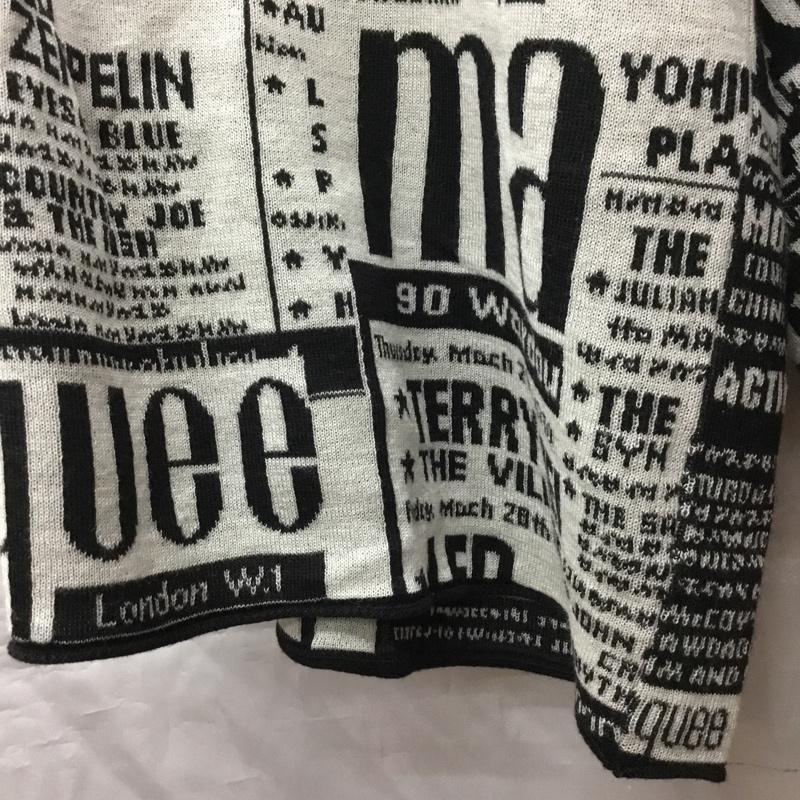 ヨウジヤマモト Yohji Yamamoto パンツ ワークパンツ、ペインターパンツ ub-k49-613 マーキークラブ ジャガードキュロットパンツ ワイドパンツ 3 プリント 白 / ホワイト / X 黒 / ブラック /  メンズ USED 古着 中古 10120676