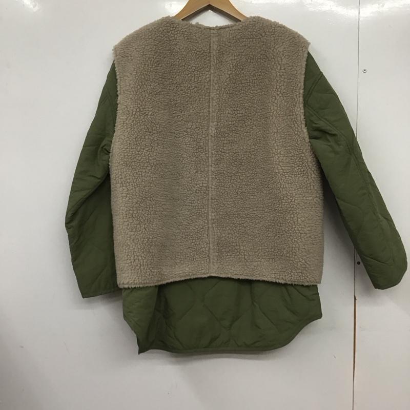 ダブルクローゼット w closet コート コート一般 リバーシブル ボア FREE 無地 薄緑 / ライトグリーン /  レディース USED 古着 中古 10145036