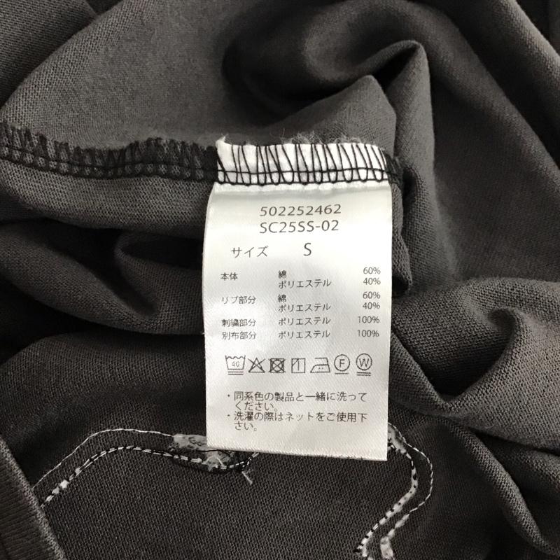 サンタクルーズ SANTA CRUZ Tシャツ 半袖 半袖カットソー プリントTシャツ クルーネックカットソー S ロゴ、文字 ダークグレー / ダークグレー /  メンズ USED 古着 中古 10147057