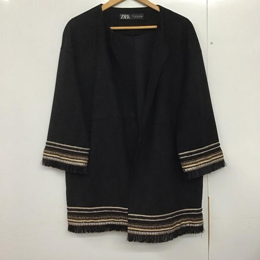ザラ ZARA ジャケット、上着 ジャケット、ブレザー M 無地 黒 / ブラック /  レディース USED 古着 中古 10142767