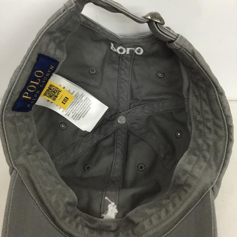 ポロバイラルフローレン Polo by RALPH LAUREN 帽子 キャップ コットン ワンポイント 灰 / グレー /  レディース USED 古着 中古 10141645